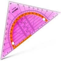 ARISTO AR23009NP Flex Geometrie Dreieck 16 cm biegsam, Hypotenuse 16 cm, neonpink von ARISTO