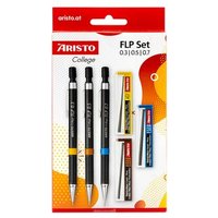 ARISTO AR23559 College Feinminenstift FLP 3+3 Set Stift 0.3/0.5/0.7+Minen 0.3/0.5/0.7 von ARISTO