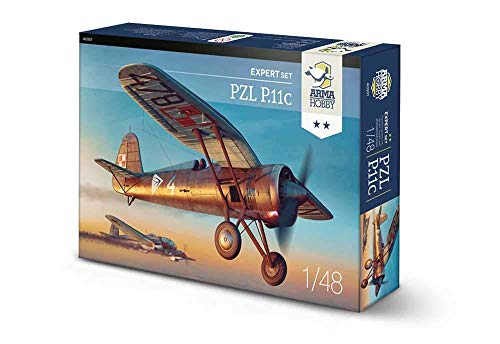 Arma Hobby Assembly Model kit Made from Plastic PZL P.11c Expert Set (40001) in Scale 1/48 von Arma Hobby