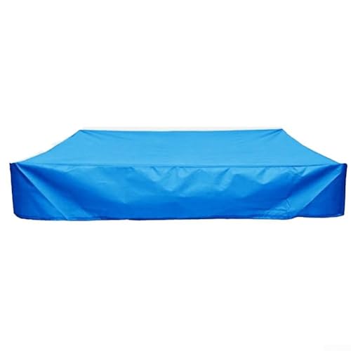 Pool-Sandkasten-Abdeckung, Garten-Terrassen-Spielzeug, Sandkasten-Abdeckung, Möbelabdeckung, wasserdichtes Visier (blau, 120 x 120 x 20 cm) von ARMYJY