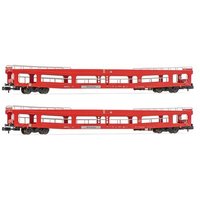 ARNOLD HN4354 N 2er Set Autotransportwagen DDm rot, DB Autozug, Ep. VI von ARNOLD