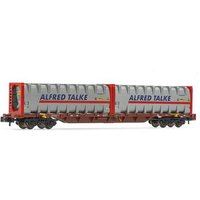 ARNOLD HN6590 N 4-achsiger Containerwaggon Sgnss braun mit 2x 30′ Containern Alfred Talke, FS, Ep. VI von ARNOLD