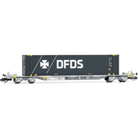 ARNOLD HN9751 TT Vierachsiger Containerwagen Sffgmss mit 45' Container „DFDS“, TOUAX, Ep. VI von ARNOLD