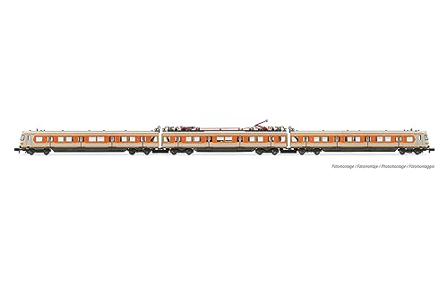 DB EMU Elektrolokomotive Klasse 420, 3 Stück, grau-orange lackiert, 2 Dachstromabnehmer, Ep. IV, Verschieden von ARNOLD