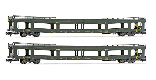 RENFE DDMA Autotransportwagen, 2 Stück, Originallackierung, Epoche IV von ARNOLD