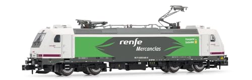 RENFE Elektrolokomotive 253, weiß-lila lackiert, „Transporte Sostenible“, Epoche VI von ARNOLD