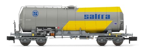 RENFE Tankwagen, 4 Achsen, isoliert, „Saltra“, für den Transport von Blausäure, gelb-grün lackiert, Epoche IV von ARNOLD