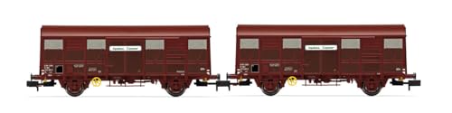 SNCF Haubenwagen „Aquitaine Express“, 2 Achsen, 2 Stück, Typ G4 mit Permaplex-Wänden, Epoche IV von ARNOLD