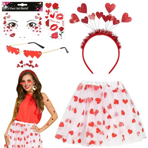 ARONRAVE Amor Kostüm Damen, Amor Bogen Pfeil mit Glitzer Haarreif Amor Kostüm Valentinstag Amor Requisite Cosplay für Mädchen Jungen Frauen Kinder Erwachsene von ARONRAVE