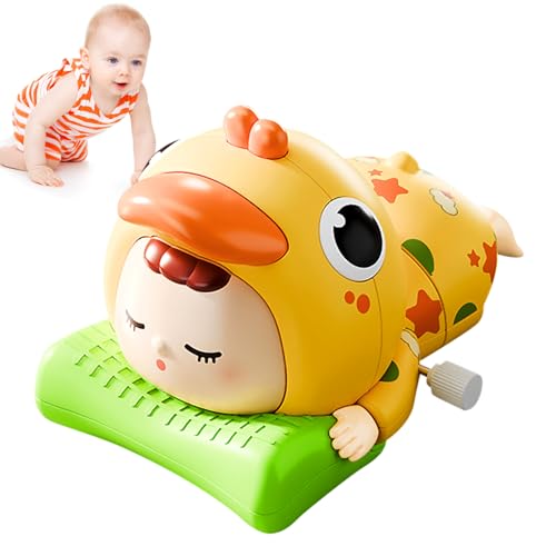 ARONRAVE Krabbelnde Baby Spielzeug, Baby Spielzeug ab 3 6 9 Monate Krabbelspielzeug Baby Tummy Time Toys Wind Up Krabbelndes Krabbelndespielzeug für Jungen und Mädchen von ARONRAVE