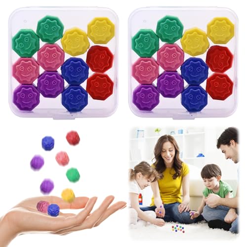 ARONRAVE Gonggi Korean Game 24 Stück Gonggi Koreanisches Traditionelles Spiel Gonggi Jack Stone Pebbles Set Gonggi traditionelles Koreanisches Spiel mit Spielsteinen von ARONRAVE