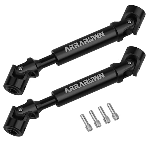 ARRAROWN RC Auto Antriebswellen, 2 Stück 90 mm Metall Antriebswelle Achse Ersatzteile für Absima CR3.4 Sherpa PRO KHAMBA Yikong YK4102 YK4103 1/10 RC Crawler Cars Upgrade Parts von ARRAROWN