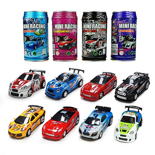 ARRIS Mini-Rennautos, Mini-Rennwagen, Fernbedienung, Mikrogeschwindigkeit, RC-Auto, Hobby, Fahrzeug, Spielzeug, Geschenk für Jungen und Mädchen, 2 Stück, mehrfarbig von ARRIS