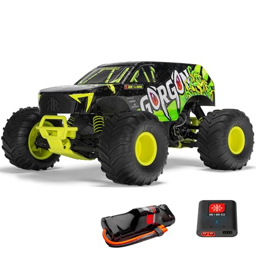 ARRMA 1/10 Gorgon 2WD RTR Monster Truck - Mega 550 14T Bürstenmotor, Spektrum SLT2 2.4GHz, inkl. 3300mAh NiMH Akku & S120 USB-C Ladegerät - Gelb ARRMA 1/10 Gorgon 2WD RTR Monster Truck - Mega 550 14T Bürstenmotor, Spektrum SLT2 2.4GHz, inkl. 3300mAh NiMH Akku & S120 USB-C Ladegerät - Gelb von ARRMA