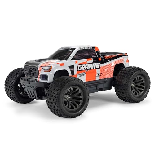 ARRMA Granite Mega 665 1:10 4X4 RTR Ferngesteuerter Monster Truck Basher mit großem Bürstenmotor, ohne Akku und Ladegerät, Orange ARRMA Granite Mega 665 1:10 4X4 RTR Ferngesteuerter Monster Truck Basher mit großem Bürstenmotor, ohne Akku und Ladegerät, Orange von ARRMA