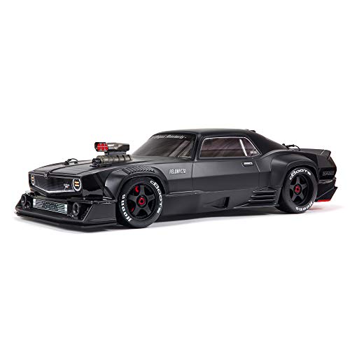 ARRMA 1/7 FELONY 6S BLX Street Bash All-Road Muscle Car RTR (betriebsbereiter Sender und Empfänger enthalten, Batterien und Ladegerät erforderlich), schwarz, ARA7617V2T1 von ARRMA