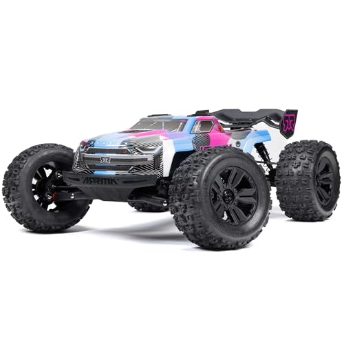 ARRMA RC Truck 1/8 KRATON 4X4 6S BLX BRUSHLESS V6 Speed Truck RTR (Lipo Akku und Ladegerät Nicht im Lieferumfang enthalten) (Blau/Rosa), ARA8608V6T2 von ARRMA