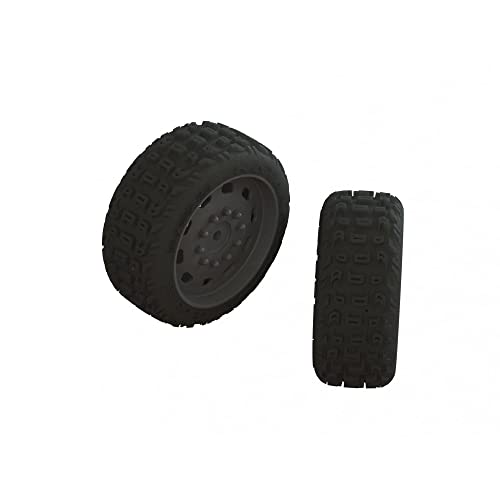 ARRMA ARA550083 dBoots KATAR 35/085 2.4 Tire Set Glued (1 Pair), Grey/Silver von ARRMA