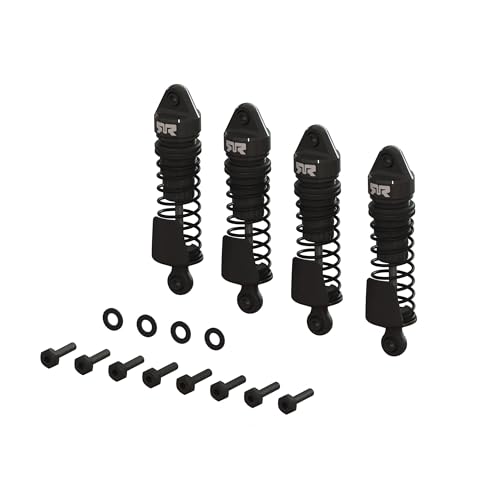 ARRMA Aluminum Shock Set, 58mm Length, 1000 CST Oil (4), Black: GROM von ARRMA