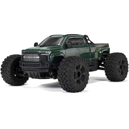 ARRMA Big Rock 223S BLX 1:10 4x4 RC Ferngesteuerter Offroad Geländewagen Truck RTR, Brushless Motor, DSC, ohne Akku und Ladegerät, grün von ARRMA