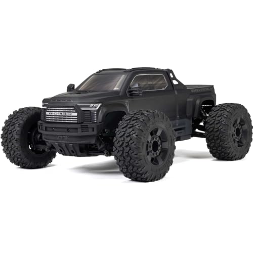 ARRMA Big Rock 223S BLX 1:10 4x4 RC Ferngesteuerter Offroad Geländewagen Truck RTR, Brushless Motor, DSC, ohne Akku und Ladegerät, Schwarz von ARRMA