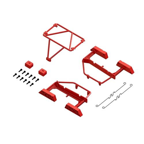 Desert Truck Body Roll Cage Set, Red: GROM von ARRMA