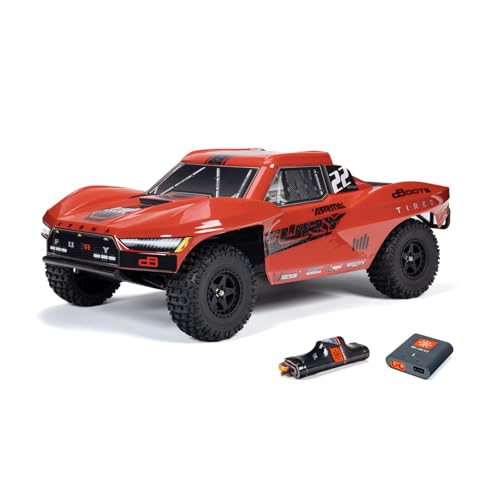 ARRMA Fury MEGA 550 2WD, Ferngesteuertes Auto, RC Auto 1/10, Short Course Truck, über 30 km/h, aufrüstbar, inkl. Akkus und Ladegerät, Rot, ARA3221ST1 von ARRMA