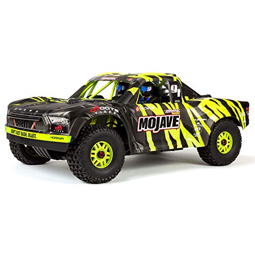 ARRMA RC Truck 1/7 MOJAVE 6S V2 4WD BLX Desert Truck mit Spektrum Firma (Ready-to-Run), grün/schwarz, ARA7604V2T1 von ARRMA