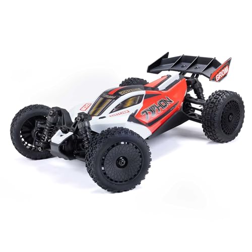 ARRMA Typhon GROM Ferngesteuertes Auto, RC Auto 1/18, Brushless Motor über 30 km/h, inkl. Akku und Zubehör, Rot, ARA2106T2 von ARRMA