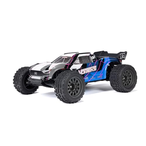 ARRMA VORTEKS MEGA 550 2WD, Ferngesteuertes Auto, RC Auto 1/10, Stadium Truck, über 30 km/h, aufrüstbar, inkl. Zubehör, Blau, ARA3205T1 von ARRMA