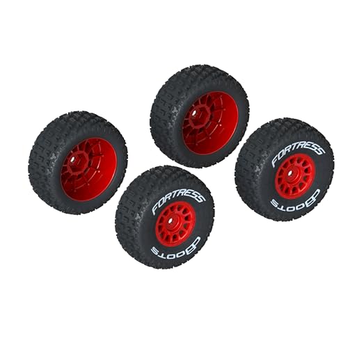 ARRMA dBoots 'Fortress' Tire Set Glued, Red (2 Pairs) von ARRMA