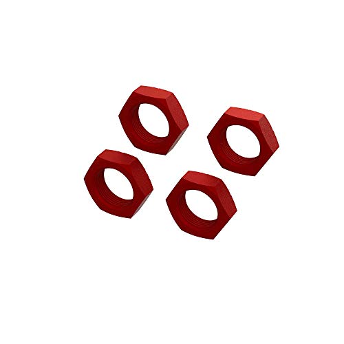 Aluminium Radmutter 24mm, Rot (4) von ARRMA