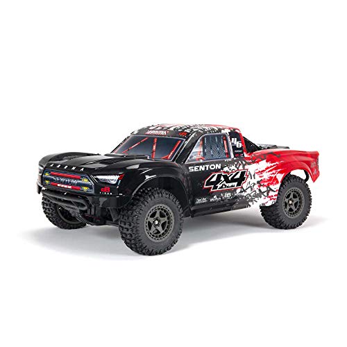 Arrma ARA4303V3BT2 1/10 SENTON 4WD 3S BLX Brushless Short Course Truck RTR, Red von ARRMA