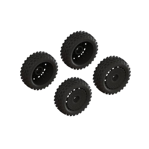 dBoots '2-HO' Tire Set Glued (Black) (2 Pairs) von ARRMA