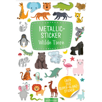 ARSEDITION 13328 Metallic-Sticker – Wilde Tiere von ARS EDITION