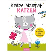 ARSEDITION 133355 Kritzel-Malspaß Katzen von ARS EDITION