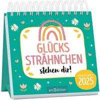 ARSEDITION 13370 Mini-Monatskalender Glückssträhnchen stehen dir! 2025 von ARS EDITION