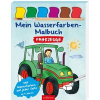 ARSEDITION 134371 Mein Wasserfarben-Malbuch Fahrzeuge von ARS EDITION