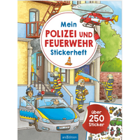 ARSEDITION 135361 Mein Polizei- und Feuerwehr-Stickerheft von ARS EDITION