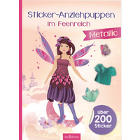 ARSEDITION 135386 Sticker-Anziehpuppen Metallic – Im Feenreich von ARS EDITION