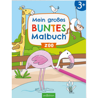 ARSEDITION 135508 Mein großes buntes Malbuch – Zoo von ARS EDITION