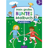 ARSEDITION 135509 Mein großes buntes Malbuch – Fußball von ARS EDITION