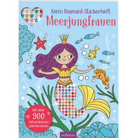 ARSEDITION 135550 Mein Diamant-Stickerheft – Meerjungfrauen von ARS EDITION