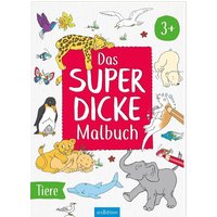 ARSEDITION 135621 Das superdicke Malbuch – Tiere von ARS EDITION