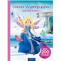 ARSEDITION 135909 Sticker-Anziehpuppen Metallic – Winterfeen von ARS EDITION