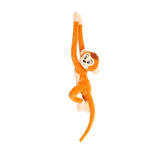 ARSBORUI Plüschtier AFFE, 65CM Hanging Monkey, langem Arm Plüsch AFFE, Niedliche Affen Stofftier Kuscheltier Interaktive Monkey Spielzeug Kindergeschenk Für Mädchen Und Jungen (Hellbraun) von ARSBORUI