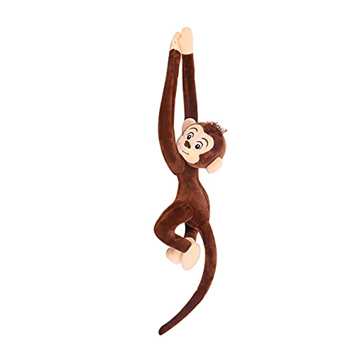 ARSBORUI Plüschtier AFFE, 65CM Hanging Monkey, langem Arm Plüsch Affe, Niedliche Affen Stofftier Kuscheltier Interaktive Monkey Spielzeug Kindergeschenk Für Mädchen Und Jungen (Dunkelbraun) von ARSBORUI