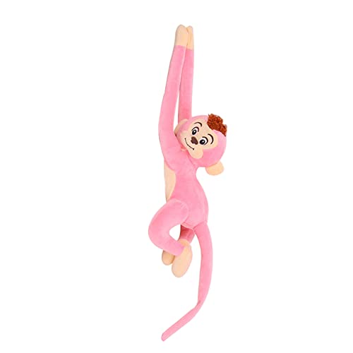 ARSBORUI Plüschtier AFFE, 65CM Hanging Monkey, langem Arm Plüsch AFFE, Niedliche Affen Stofftier Kuscheltier Interaktive Monkey Spielzeug Kindergeschenk Für Mädchen Und Jungen (Rosa) von ARSBORUI