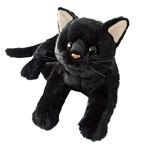 Schwarze Katze Plüschtier, Süßes Kätzchen Plüschkätzchen Spielzeug Für Kinder Jungen Mädchen | Kuscheltier Plüschkatze Für Kleinkinder, Geburtstag, Weihnachten, Gastgeschenke, 12 Zoll/30,5 Cm von ARSBORUI