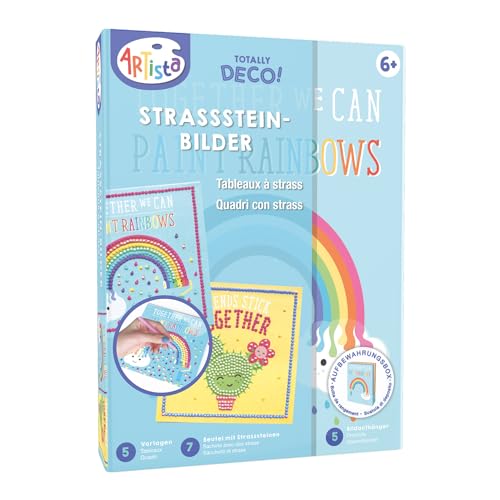 ARTISTA 9301911 Bastelset Strassstein-Bilder, DIY-Kit für Kinder, Kreativset in praktischer Aufbewahrungsbox von ARTISTA